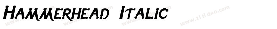 Hammerhead Italic字体转换